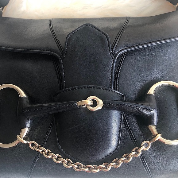 HP🎉 Gucci Horsebit Leather Chain Shoulder Bag - Picture 5 of 7